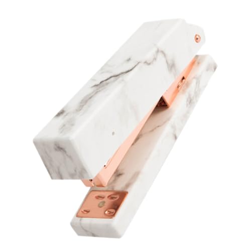 DOITOOL Kreativer Marmormuster Heftgerät im Roségold Design Büro und Schul Heftwerkzeug für Schnelles Heften von Büchern für Zuhause Büro von DOITOOL