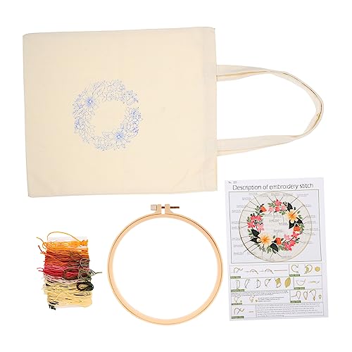 DOITOOL Kreuzstich für Anfänger Diy Canvas Tasche Stickerei Kit mit Allem Nötigen für Kreative Projekte und Handgemachte für Kunsthandwerk und Gestaltung DOITOOL Kreuzstich für Anfänger Diy Canvas Tasche Stickerei Kit mit Allem Nötigen für Kreative Projekte und Handgemachte für Kunsthandwerk und Gestaltung von DOITOOL