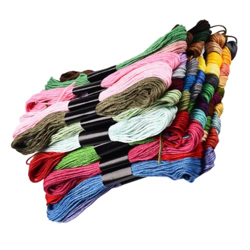 DOITOOL Kreuzstichfaden Anlasser Farbe farbig Stickerei Stränge Nähen Blau DIY-Thread Stickgarn für den täglichen Gebrauch Stickgarn-Kit praktisches Nähset Kreuzstichzubehör Baumwolle von DOITOOL