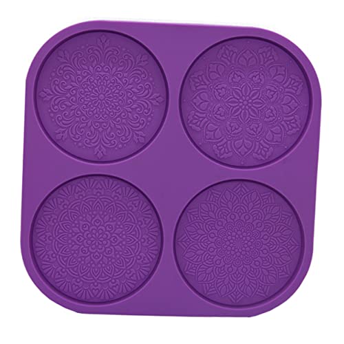 DOITOOL Kristall Epoxid Silikonform Mandala Muster DIY Gießform für Untersetzer Leicht zu Entformen Hautfreundlich Bastelprojekte von DOITOOL
