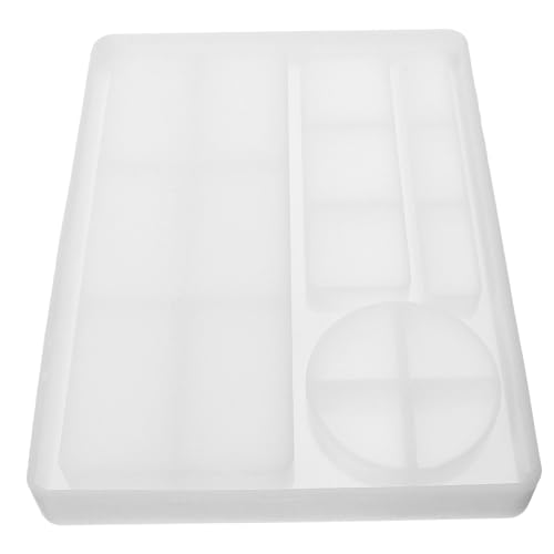 DOITOOL Kristall-epoxy-form Tabletts Groß Schlüssel Schmuck Silikonformen Epoxid-gießform Wohnkultur Gussform Rechteckformen Epoxidharz Schalenformen Aus Silikon Weiß Kieselgel von DOITOOL