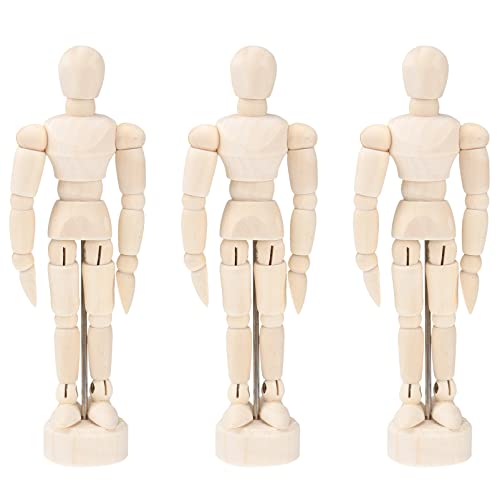 DOITOOL Künstlerpuppe Aus Holz 30-Teiliges Zeichenfigurenmodell Mit Ständer 4 5 Zoll Großes Holzmodell Einer Menschlichen Figur Artikulierte Skizzierdekoration von DOITOOL