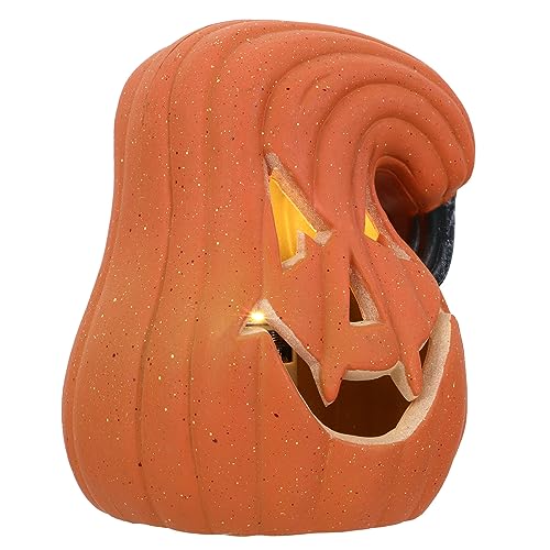 DOITOOL Halloween-kürbis-teelicht Batterielos 5 5 Zoll Gebogener Kürbis für Halloween-tischdekoration Spaß für Jungen und Mädchen DOITOOL Halloween-kürbis-teelicht Batterielos 5 5 Zoll Gebogener Kürbis für Halloween-tischdekoration Spaß für Jungen und Mädchen von DOITOOL