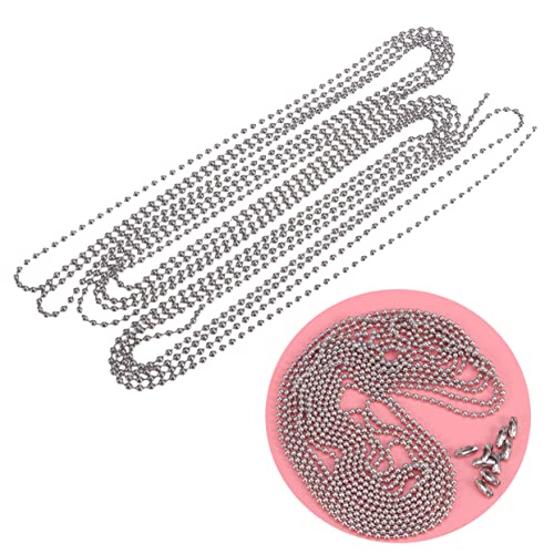 DOITOOL Kugelkette mit Verbindern Durchmesser Verstellbare für Schlüsselanhänger Hundemarken und Anhänger DOITOOL Kugelkette mit Verbindern Durchmesser Verstellbare für Schlüsselanhänger Hundemarken und Anhänger von DOITOOL