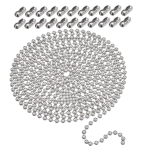 DOITOOL Kugelkette mit Verbindern Multifunktionale Kette für DIY Schmuck Schlüsselanhänger und Anhängerhalter Langlebig und für DOITOOL Kugelkette mit Verbindern Multifunktionale Kette für DIY Schmuck Schlüsselanhänger und Anhängerhalter Langlebig und für von DOITOOL