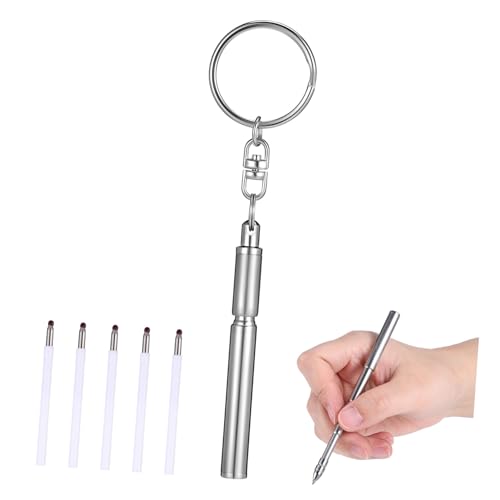 DOITOOL Kugelschreiber mit Schlüsselanhänger und Nachfüllungen Mini Stift für Unterwegs Einziehbar und für Reisen und Bürobedarf von DOITOOL