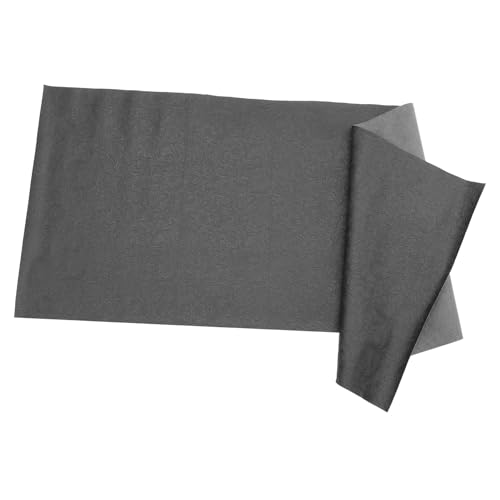 DOITOOL Kunstleder Blatt mit Geometrischem Muster Halbglänzend Schwarz Vielseitig Zuschneidbar für DIY Bastelarbeiten Lederstreifen für Hand Maschinennähen für Taschen Kleidung von DOITOOL
