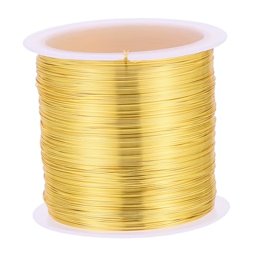 DOITOOL Kupferdraht Gold Gauge DIY Schmuckdraht zum Basteln Schmuckherstellung Haarspangen Wickeldraht Flexibel und Langlebig für Perlen und Handarbeiten DOITOOL Kupferdraht Gold Gauge DIY Schmuckdraht zum Basteln Schmuckherstellung Haarspangen Wickeldraht Flexibel und Langlebig für Perlen und Handarbeiten von DOITOOL