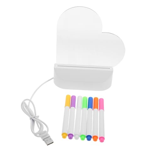 DOITOOL LED Beleuchtetes Acryl Whiteboard Nachttischlampe Wiederbeschreibbares Transparentes Schreib und Zeichenbrett für Desktop Nachrichtentafel für Notizen Erinnerungen und Kreative DOITOOL LED Beleuchtetes Acryl Whiteboard Nachttischlampe Wiederbeschreibbares Transparentes Schreib und Zeichenbrett für Desktop Nachrichtentafel für Notizen Erinnerungen und Kreative von DOITOOL