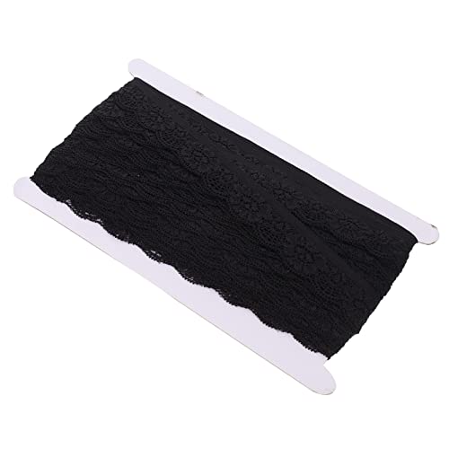 DOITOOL Lace Trim Elastisch für Diy Kleidung Einseitig Hohles Spitzenband für Unterwäsche Bastelarbeiten und Dekoration Schwarz Yards pro Packung DOITOOL Lace Trim Elastisch für Diy Kleidung Einseitig Hohles Spitzenband für Unterwäsche Bastelarbeiten und Dekoration Schwarz Yards pro Packung von DOITOOL