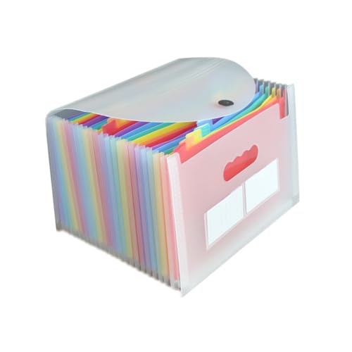 DOITOOL Lagiger Transparenter Fächer ordner mit Deckel Erweiterbarer Dokumenten organizer für Zuhause und Büro Bunte Sortiermappe mit Farbigen Registerkarten zur Einfachen Klassifizierung DOITOOL Lagiger Transparenter Fächer ordner mit Deckel Erweiterbarer Dokumenten organizer für Zuhause und Büro Bunte Sortiermappe mit Farbigen Registerkarten zur Einfachen Klassifizierung von DOITOOL