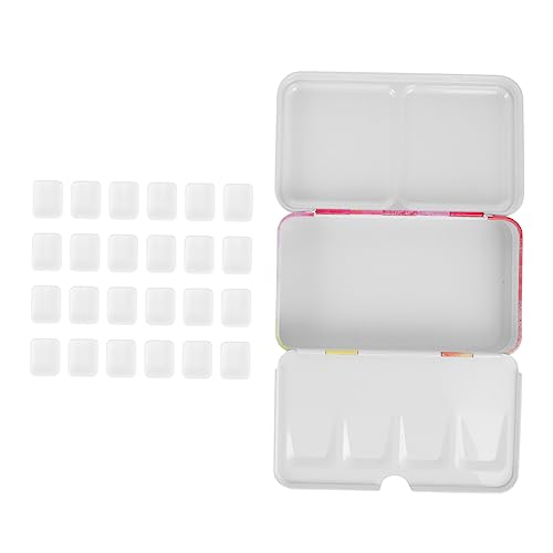 DOITOOL Leere Aquarellfarbenbox Tragbare Wasserfarben Palette mit Fächern Geeignet für Künstler und Schüler Kompakte Farbmischbox für Ölfarben Praktisch und Vielseitig von DOITOOL