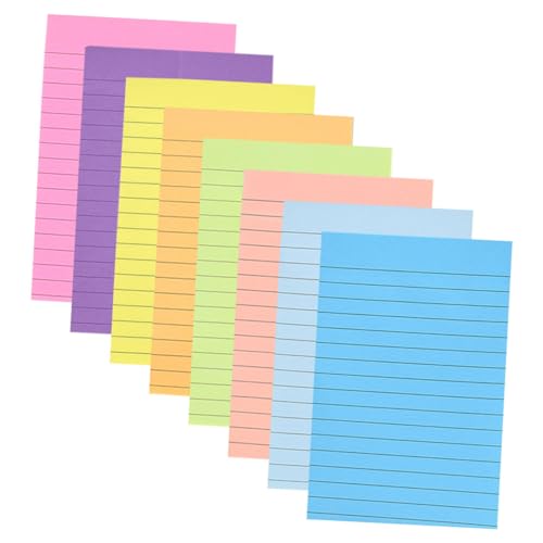 DOITOOL Liniert Selbstklebende Notizzettel Pastell Haftnotizen für Büro Zuhause Schule Vielseitig Einsetzbare Memo Sticker für To Do Listen und Erinnerungen von DOITOOL