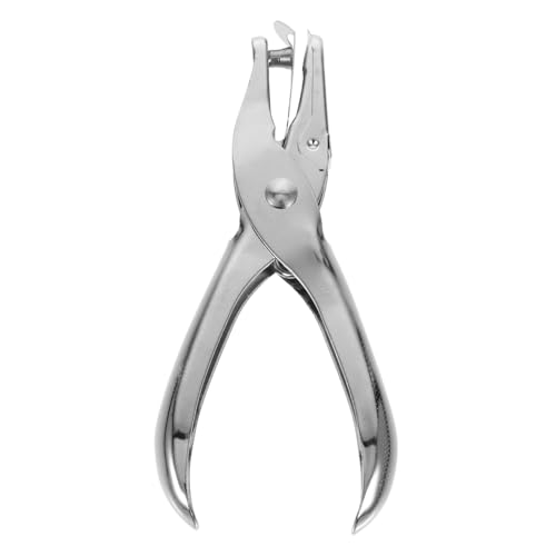 DOITOOL Lochzange bürobedarf handwerkzeug platzsparend Bastellocher kleiner Locher Büroplaner Puncher Papier stanzt Tragbarer Planer Puncher multifunktionaler Papierlocher Eisen Silver von DOITOOL