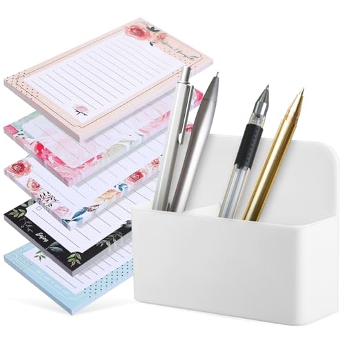 DOITOOL Magnetischer Notizblock mit Stifthalter für Kühlschrank Kleine Einkaufslisten magnetpads Vielseitig Nutzbar für Büro Küche und Zuhause Praktische Aufbewahrung für Stifte und von DOITOOL