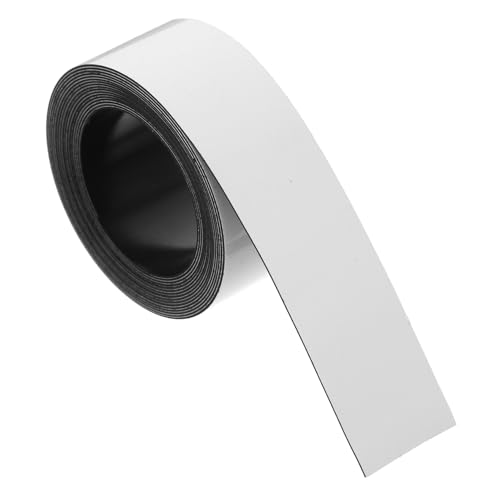 DOITOOL Magnetisches, trocken abwischbares Etikett leer Lebensmitteletiketten Aufkleber Magnetische Schließfächer -Tags Etiketten für Kleidung Glasetiketten Weicher Magnet aus Gummi Weiß von DOITOOL