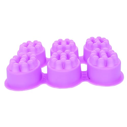 DOITOOL Massage Silikonseife Form für DIY Handgefertigte Ovales Design mit Mulden Flexible Haftende Oberfläche für Projekte und Entspannende von DOITOOL