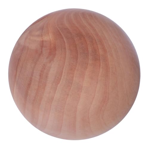DOITOOL Massive Holzkugel Naturholz Rund Holzkugel für DIY Bastelprojekte Handgefertigte Unbehandelte Holz Kunsthandwerk Kugel zum Bemalen und Dekorieren von DOITOOL