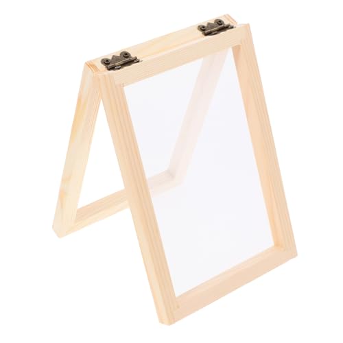 DOITOOL Materialpaket für Holzkunst-Bilderrahmen Papierbütten-Set Werkzeug Vorlage Und bastelmaterial für papierschöpfrahmen DIY papier basteln aus papier hölzern Light Brown DOITOOL Materialpaket für Holzkunst-Bilderrahmen Papierbütten-Set Werkzeug Vorlage Und bastelmaterial für papierschöpfrahmen DIY papier basteln aus papier hölzern Light Brown von DOITOOL