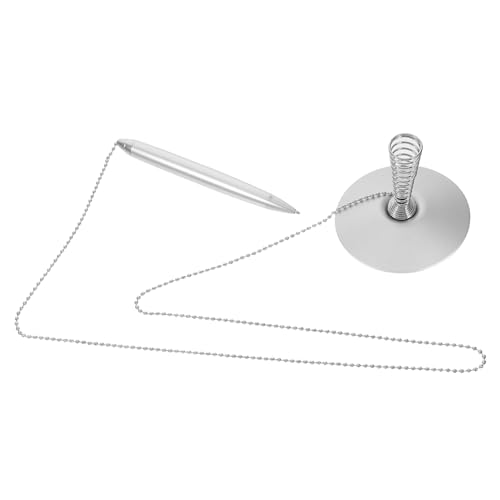 DOITOOL Metall Kugelschreiber mit Kette und Halter Eleganter Stift für Bürobedarf Stabiler Standfuß für und Unterschriften DOITOOL Metall Kugelschreiber mit Kette und Halter Eleganter Stift für Bürobedarf Stabiler Standfuß für und Unterschriften von DOITOOL