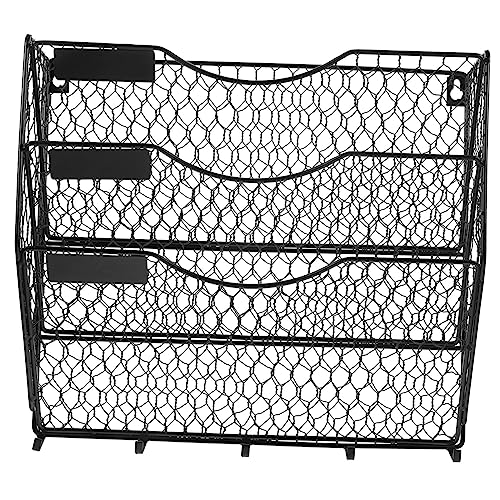 DOITOOL Metall Wandfile Organizer Hängender Drahtkorb Stufiger Wandhalter für Akten Zeitschriften Dokumente Platzsparender Wandregal Organizer für Büro Home Office Empfangsbereich DOITOOL Metall Wandfile Organizer Hängender Drahtkorb Stufiger Wandhalter für Akten Zeitschriften Dokumente Platzsparender Wandregal Organizer für Büro Home Office Empfangsbereich von DOITOOL