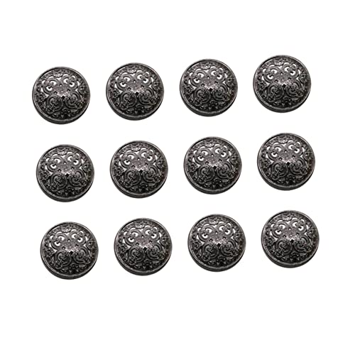DOITOOL Metallknöpfe zum Nähen und Basteln, stilvolle Verschlüsse für Jacken, Kleidung, Hüte und Accessoires, Schwarz, 30 Stück DOITOOL Metallknöpfe zum Nähen und Basteln, stilvolle Verschlüsse für Jacken, Kleidung, Hüte und Accessoires, Schwarz, 30 Stück von DOITOOL