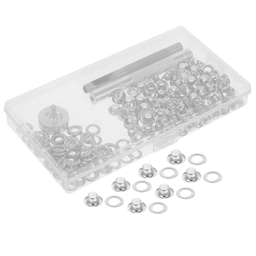 DOITOOL Metallöse mit Silbernen Ösen Installationstools für DIY Gardinen Planen Leder Taschen Robustes Ösen Kit für Vielseitige Stoffe und Professionelle Verarbeitung DOITOOL Metallöse mit Silbernen Ösen Installationstools für DIY Gardinen Planen Leder Taschen Robustes Ösen Kit für Vielseitige Stoffe und Professionelle Verarbeitung von DOITOOL