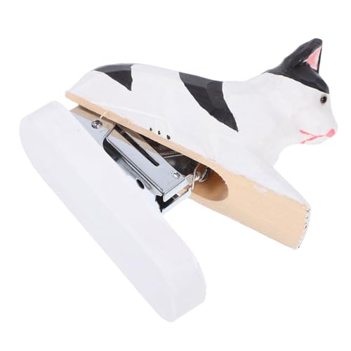 DOITOOL Mini Heftgerät aus Holz Katzenform Handgeschnitzter Tragbarer Mini Hefter für Kreative Schul und Büroklammer Einzigartiges Tierisches Schreibtischzubehör für Schule Zuhause Reisen DOITOOL Mini Heftgerät aus Holz Katzenform Handgeschnitzter Tragbarer Mini Hefter für Kreative Schul und Büroklammer Einzigartiges Tierisches Schreibtischzubehör für Schule Zuhause Reisen von DOITOOL