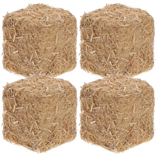 DOITOOL Mini-heuballen, 4-teiliges Dekoratives Heuhaufen-Ornament, Rustikale Tischdekoration, Hintergrunddekor mit Bauernhof-Motiven, 2,0 X 2,0 X 2,0 cm DOITOOL Mini-heuballen, 4-teiliges Dekoratives Heuhaufen-Ornament, Rustikale Tischdekoration, Hintergrunddekor mit Bauernhof-Motiven, 2,0 X 2,0 X 2,0 cm von DOITOOL
