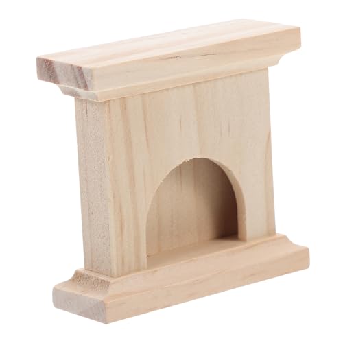 DOITOOL Miniatur Puppenhaus Kamin Authentische Holz Lagerfeuer Dekoration für Puppenhaus Möbel Vielseitiges Massivholzdesign für Schreibtische Schränke Regale Verbessert Realismus Winziges Haus von DOITOOL