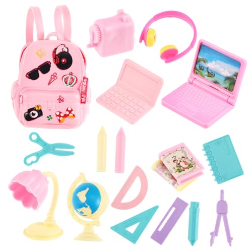 DOITOOL Miniatur Schulzubehör für Puppenhaus Teiliges PVC Kunststoff Modell Farbenfrohe Realistische Mini Rucksäcke und Accessoires Leicht Robust und Detailgetreu für Zufällige Farbe DOITOOL Miniatur Schulzubehör für Puppenhaus Teiliges PVC Kunststoff Modell Farbenfrohe Realistische Mini Rucksäcke und Accessoires Leicht Robust und Detailgetreu für Zufällige Farbe von DOITOOL