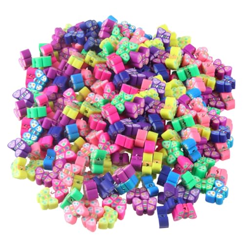DOITOOL Mischfarben Polymer Clay Perlen für Diy Schmuckherstellung Handgefertigte Schmetterlingsperlen ca Bastelmaterialien für Armbänder und Dekorationen DOITOOL Mischfarben Polymer Clay Perlen für Diy Schmuckherstellung Handgefertigte Schmetterlingsperlen ca Bastelmaterialien für Armbänder und Dekorationen von DOITOOL