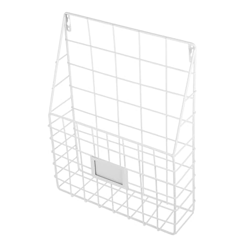 DOITOOL Moderner Dekorativer Metall draht Wandregal Bücherregal Hängend Magazinhalter Organizer Weiß für Büro Wohnzimmer Schlafzimmer mit Großem Stauraum und Platzsparendem Design DOITOOL Moderner Dekorativer Metall draht Wandregal Bücherregal Hängend Magazinhalter Organizer Weiß für Büro Wohnzimmer Schlafzimmer mit Großem Stauraum und Platzsparendem Design von DOITOOL