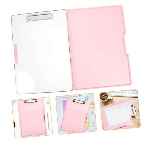 DOITOOL Multifunktionales Dokumentenablagebord Tragbares Schreibbrett mit Aufbewahrung Robustes Material für Büro und Konferenzen Stabiler Clips Kirschblütenrosa DOITOOL Multifunktionales Dokumentenablagebord Tragbares Schreibbrett mit Aufbewahrung Robustes Material für Büro und Konferenzen Stabiler Clips Kirschblütenrosa von DOITOOL