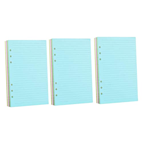 DOITOOL Nachfüllpapier Liniert Buntes Weiches Loose Leaf Ersatzpapier für Ringbuch Notizbücher Alltag Büro Schule Linienabstand Schreib und Zeichenpapier von DOITOOL