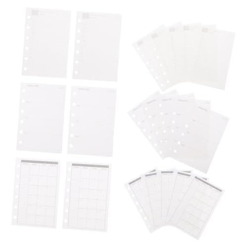 DOITOOL Nachfüllpapier Tages Wochen Monatsplaner Lose Ringbuch Einlagen Dickes Liniertes Papier für Taschenplaner Journal Organizer DOITOOL Nachfüllpapier Tages Wochen Monatsplaner Lose Ringbuch Einlagen Dickes Liniertes Papier für Taschenplaner Journal Organizer von DOITOOL