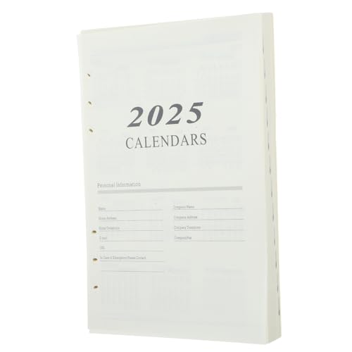 DOITOOL Nachfüllpapier für Notizbuch Hochwertige Praktische und Langlebige Lose für Planer Tagebuch und Notizen Büro Reisen und Tägliche Verwendung Einfaches Einfügen Ringbuch von DOITOOL