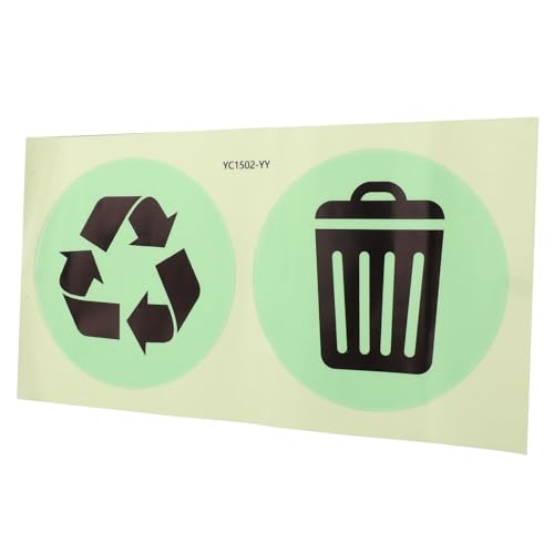 DOITOOL Nachleuchtender Mülltonnen aufkleber Recycling Sticker Selbstklebend Langlebig für Abfalltrennung Haushalt Küche Klare Müllklassifizierungszeichen zur Müllsortierung DOITOOL Nachleuchtender Mülltonnen aufkleber Recycling Sticker Selbstklebend Langlebig für Abfalltrennung Haushalt Küche Klare Müllklassifizierungszeichen zur Müllsortierung von DOITOOL