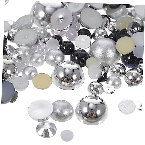 DOITOOL Nagelpflaster Halbrunde Perlen Für Nägel Handyhülle Nagelperlen Nagelsticker Für Nailart Nagel Strasssteine ​​Handgefertigter Nagelschmuck Multifunktions Nageldekor Schwarzes Harz von DOITOOL