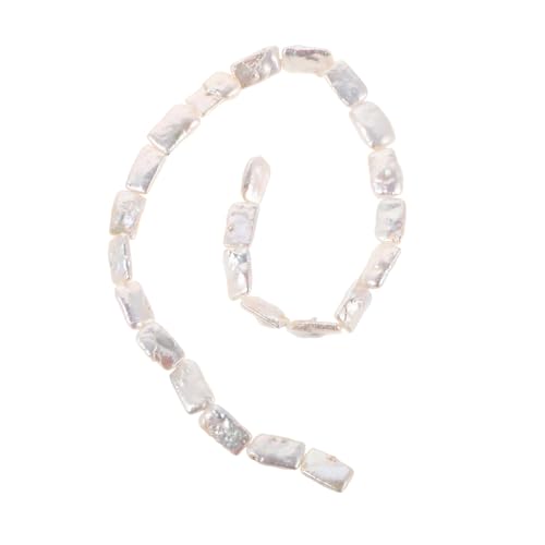 DOITOOL Natürliche Barockperlen Weiße Unregelmäßige Süßwasser zuchtperlen für Schmuckherstellung DIY Ohrringe Halsketten Armbänder Strang von DOITOOL