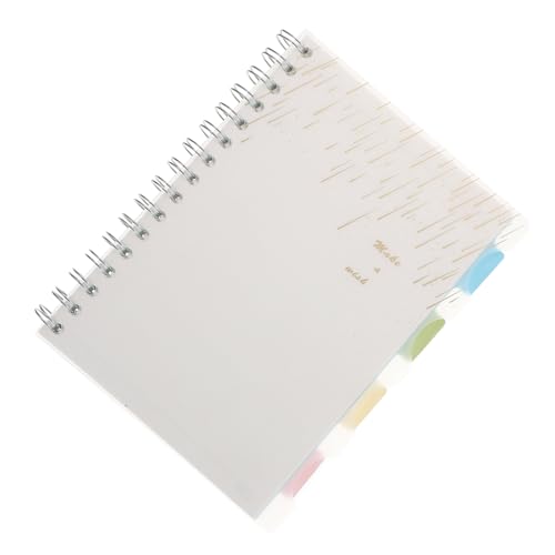 DOITOOL Notizbuch Kariert Spiralbindung Schreibjournal für Notizen Tagebuch und Memo Transparentes Cover für Büro Schule und Kreative Projekte von DOITOOL