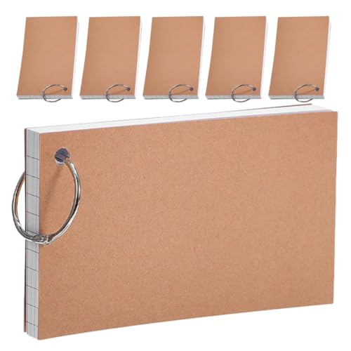 DOITOOL Notizbuch Karteikarten lernen Memo -Pad Lernkarten Notizblock Notizblöcke für Studenten Karteikarten zum Lernen Karten studieren kleine Schreibblöcke Notepad aufnehmen Papier Weiß von DOITOOL
