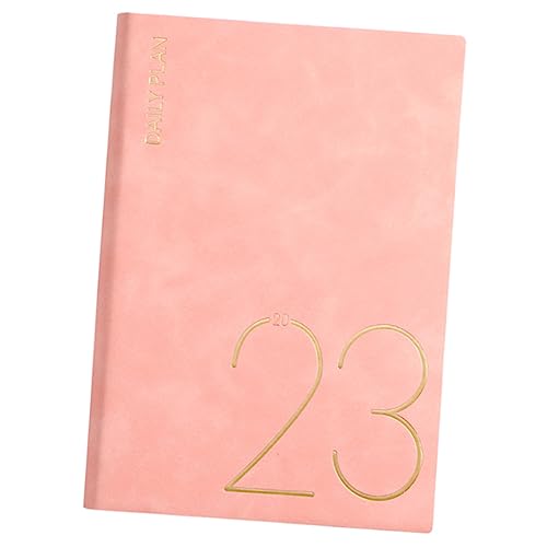 DOITOOL Notizbuch Tagesplanungskalender Monatsplaner 2023 Tagesplaner akademisch Hochschule schülerkalender Schulagenda Notizblock zu machen Arbeitsheft Dowling-Papier Rosa von DOITOOL