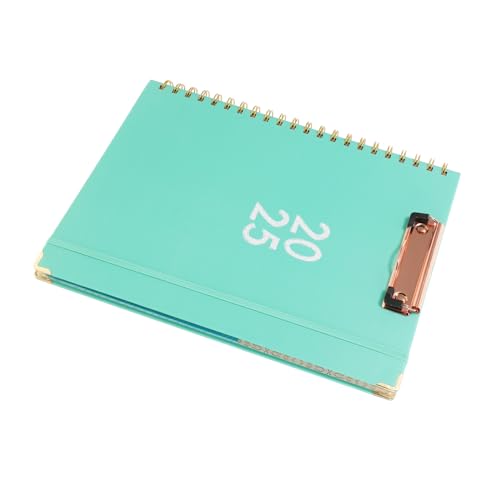 DOITOOL Notizbuch mit Board -Clip Büro-Klemmbretter-Notizbuch Padfolio-Zwischenablage Schreibtafel-Folio Ordner Zwischenablage Zwischenablage-Notizblock Padfolio mit Klemmbrett Papier Grün von DOITOOL