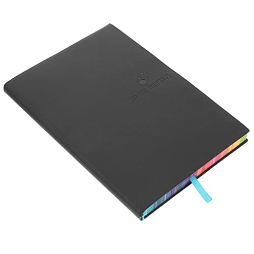 DOITOOL Notizbuch tragbar notizbücher college regiert Arbeitshefte farbige Notizbücher gefüttert schreibwaren Zeitschriftenhefte Business Notebook kleine Notizbücher Papier Schwarz von DOITOOL