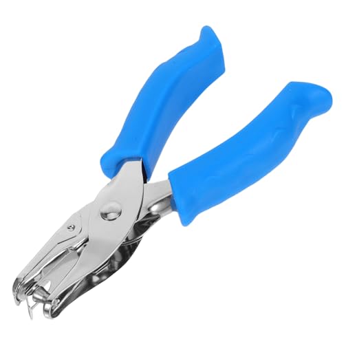 DOITOOL Office -Dokument Puncher Multifunktionspapier Puncher Planer Puncher Einzellochpuncher Kreisschlag Locher für lose Blätter im Büro Locher zum Basteln PVC Blau von DOITOOL
