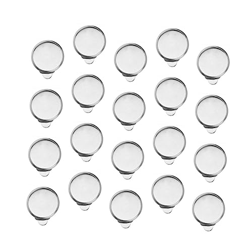 DOITOOL Ohrclips aus Edelstahl ohrringe clips ohrring clip DIY Ohrring Zubehör Ohrring Bastelbedarf durchbohrt Ohren Silber zarte Ohrringe Zubehör ohrclips schmuck selber machen Silver von DOITOOL