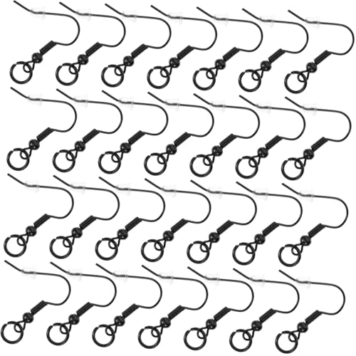 DOITOOL Ohrhaken aus Schwarz mit Perlen und Draht DIY Ohrschmuck Zubehör für Selbstgemachte Ohrringe Komfortabel und Einfach zu Verwenden für Schmuckherstellung DOITOOL Ohrhaken aus Schwarz mit Perlen und Draht DIY Ohrschmuck Zubehör für Selbstgemachte Ohrringe Komfortabel und Einfach zu Verwenden für Schmuckherstellung von DOITOOL