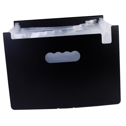 DOITOOL Ordner Organizer Dokumenten Organizer Vertikaler Aktenhalter Organizer Dokumentenhalter Kunststoff Schwarz von DOITOOL