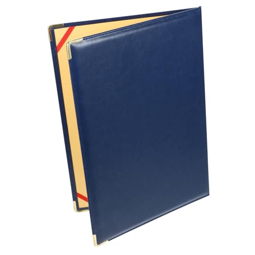 DOITOOL Ordner WordPad Papier Dokumentinhaber Ordner zum Organisieren von Dokumenten Veranstalter Bindemittel Dateien Organizer Dokumentordner-Organizer Ordner für Dokumente Eisen Blau von DOITOOL